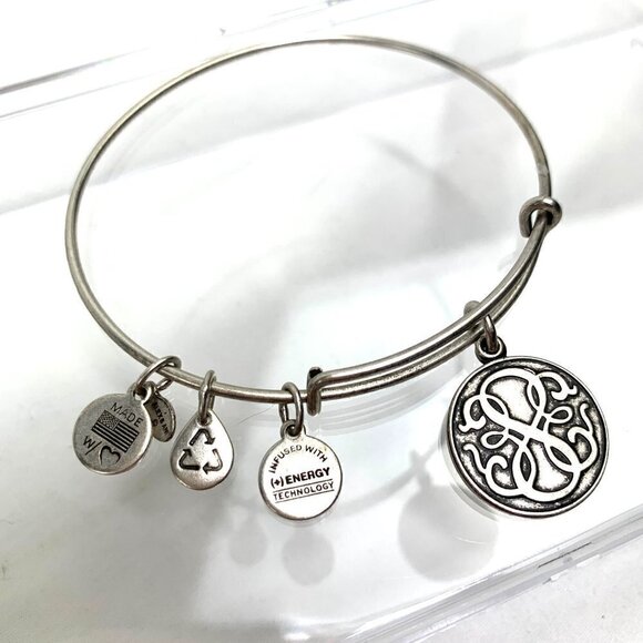 Alex and Ani Path Of Life Charm Bracelet - Silver Finish Expands 2"- 3.5" - Picture 1 of 2